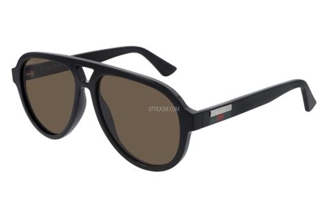 gucci occhiali neri uomo sole|Gucci GG0767S 002 Occhiali da Sole Neri per Uomo .